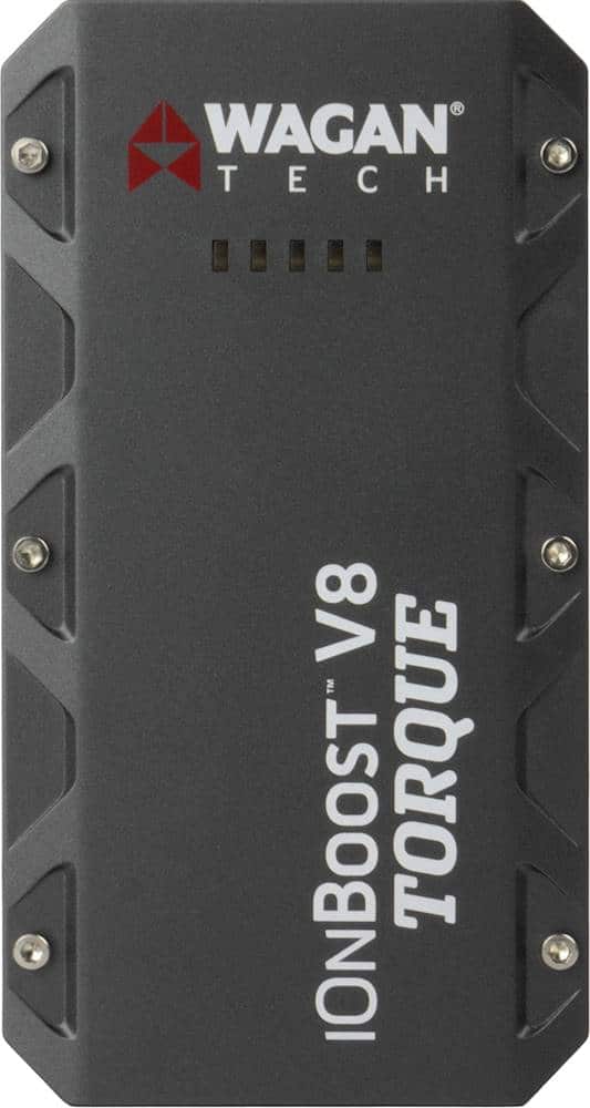 Wagan Tech - iOnBoost V8 TORQUE 8400 mAh Portable Charger and Jump Starter - Black - Front_Zoom