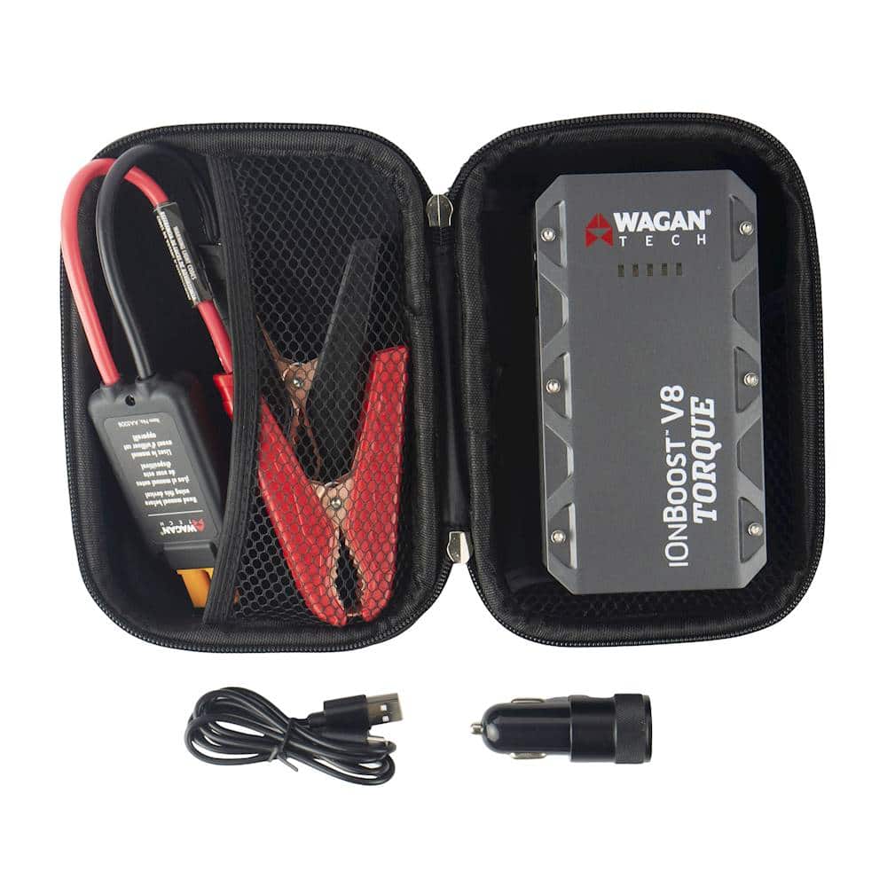 Alt View Zoom 14. Wagan Tech - iOnBoost V8 TORQUE 8400 mAh Portable Charger and Jump Starter - Black.