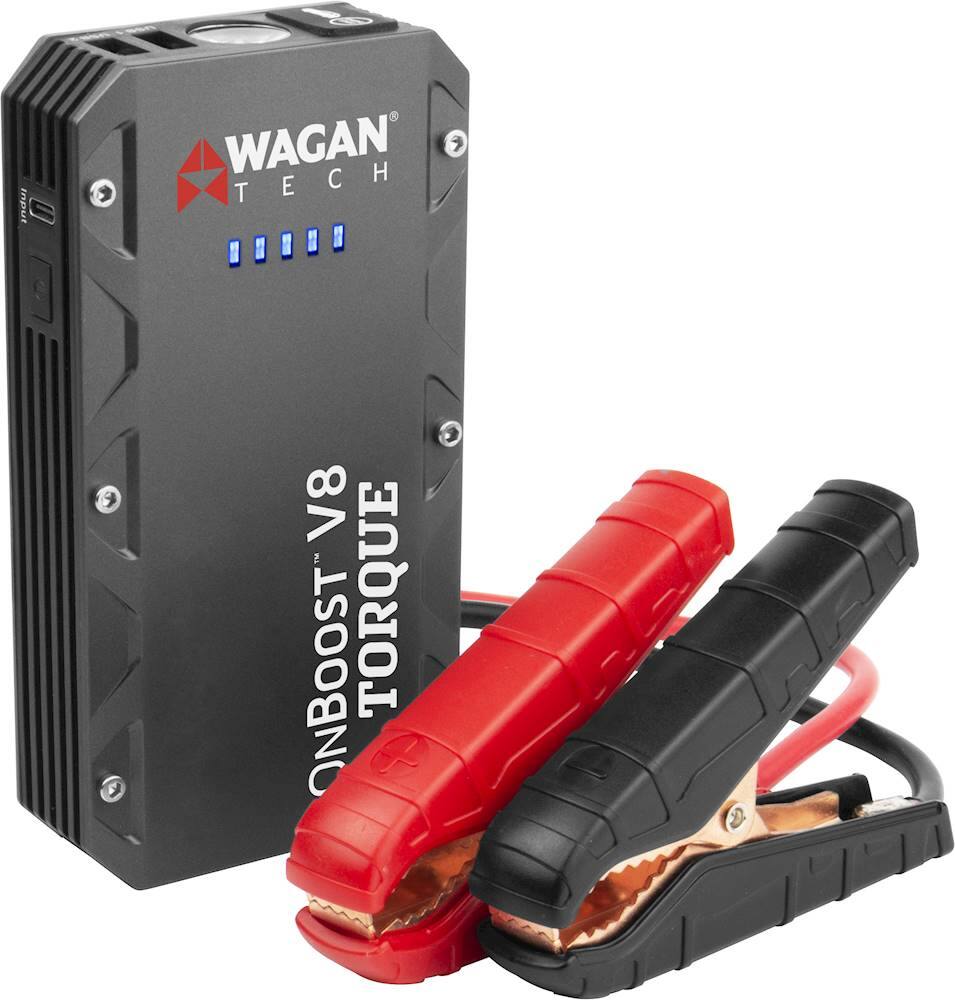 Alt View 16. Wagan Tech - iOnBoost V8 TORQUE 8400 mAh Portable Charger and Jump Starter - Black.