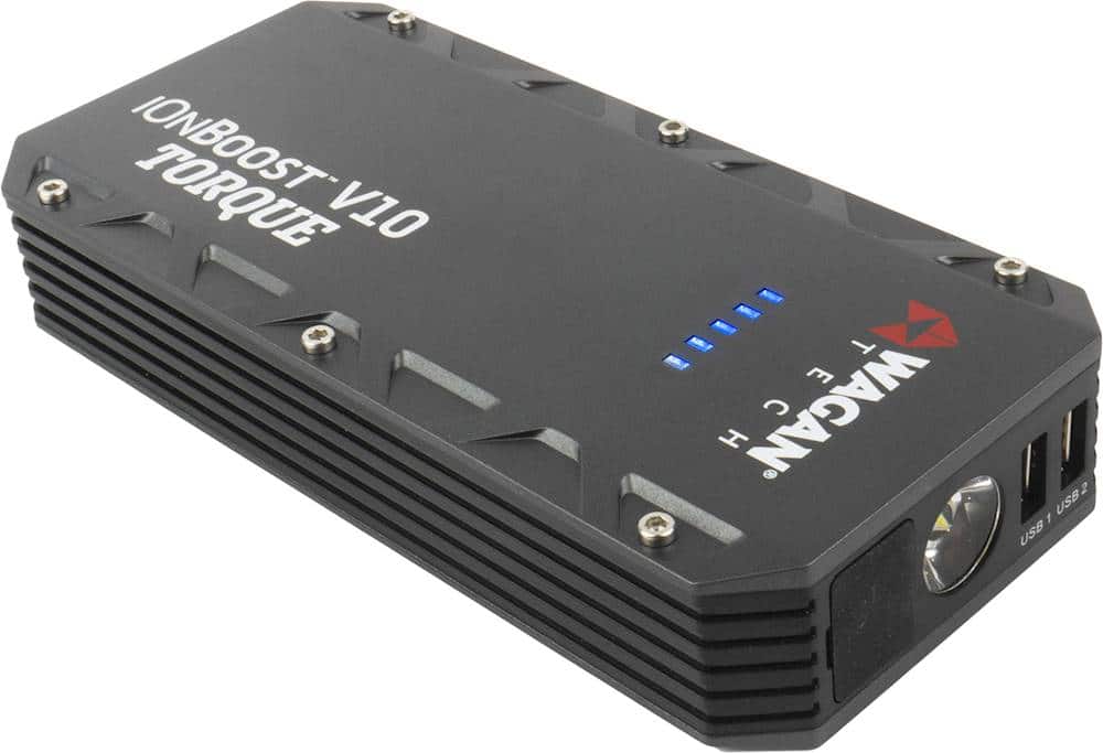 Alt View 12. Wagan Tech - iOnBoost V10 TORQUE 12,000 mAh Portable Charger and Jump Starter - Black.