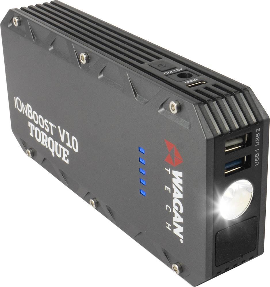 Alt View 14. Wagan Tech - iOnBoost V10 TORQUE 12,000 mAh Portable Charger and Jump Starter - Black.