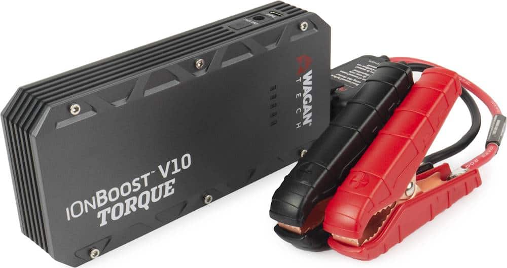 Alt View 15. Wagan Tech - iOnBoost V10 TORQUE 12,000 mAh Portable Charger and Jump Starter - Black.