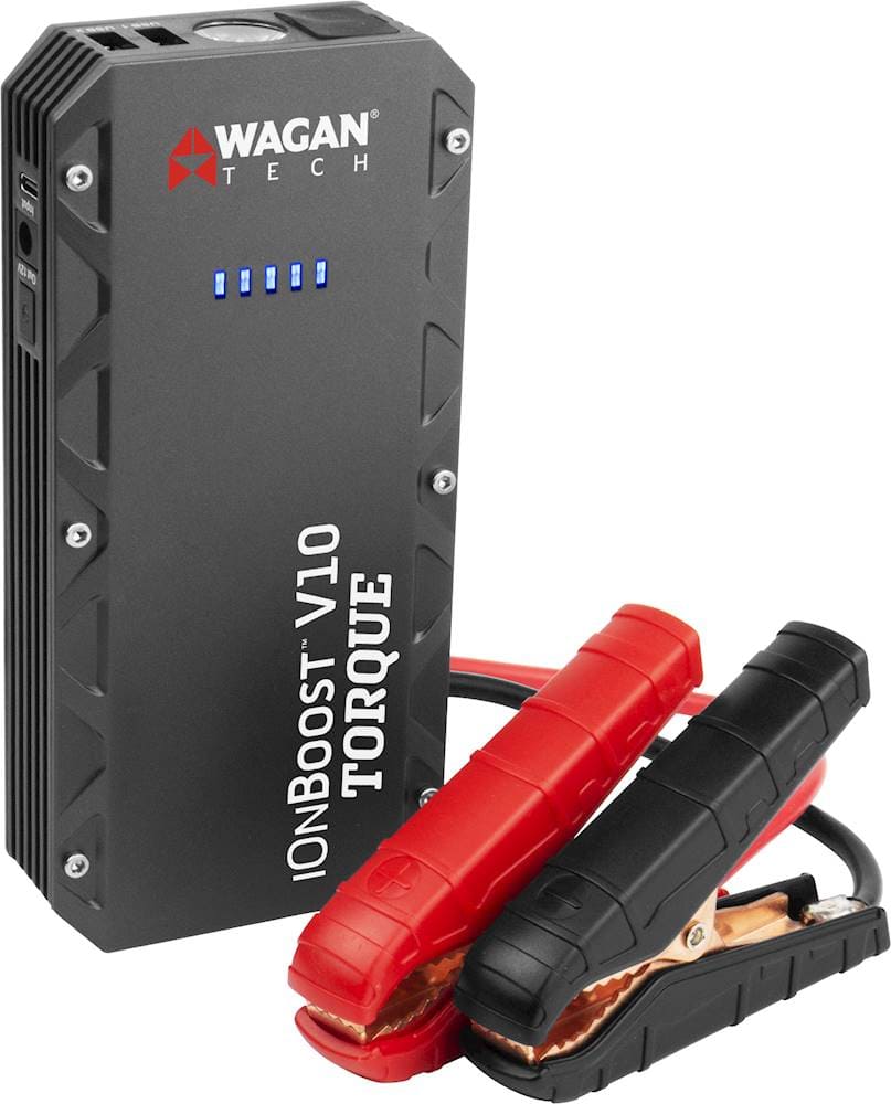 Alt View 16. Wagan Tech - iOnBoost V10 TORQUE 12,000 mAh Portable Charger and Jump Starter - Black.