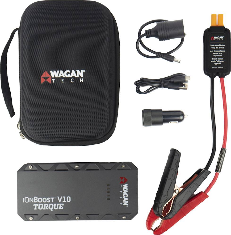 Alt View 19. Wagan Tech - iOnBoost V10 TORQUE 12,000 mAh Portable Charger and Jump Starter - Black.