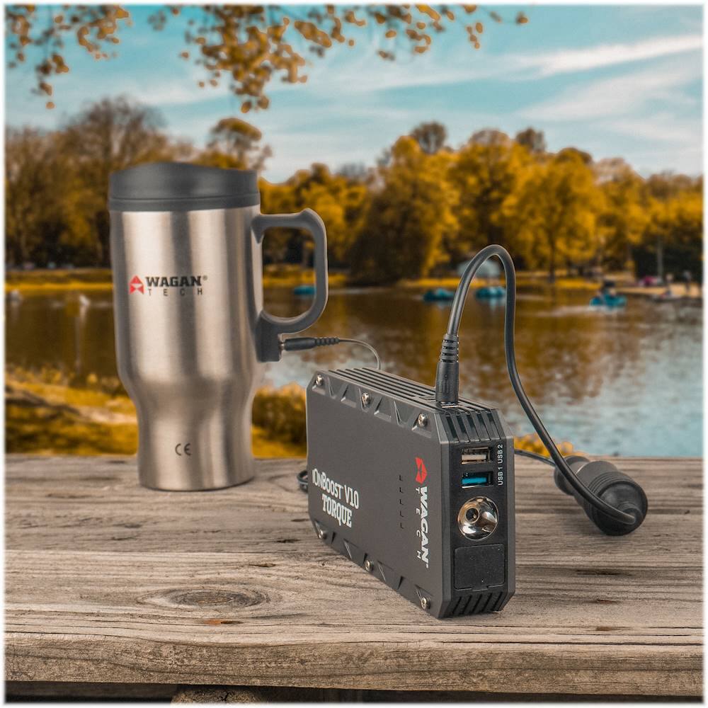 Alt View Zoom 24. Wagan Tech - iOnBoost V10 TORQUE 12,000 mAh Portable Charger and Jump Starter - Black.