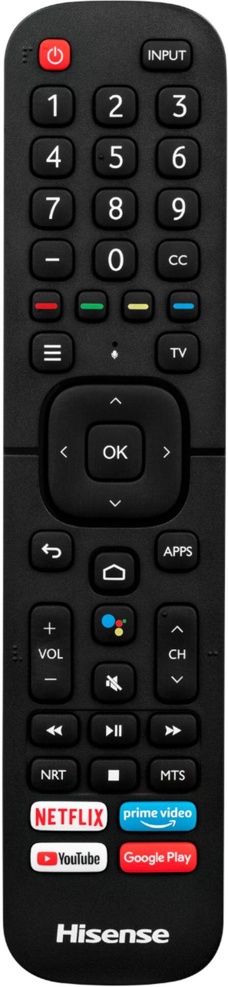 Remote Control. Hisense - 75" Class H65 Series LED 4K UHD Smart Android TV - Black.