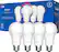 Front. Peace by Hampton - A19 LED Smart Wi-Fi Bulb (4-Pack) - Full Color.