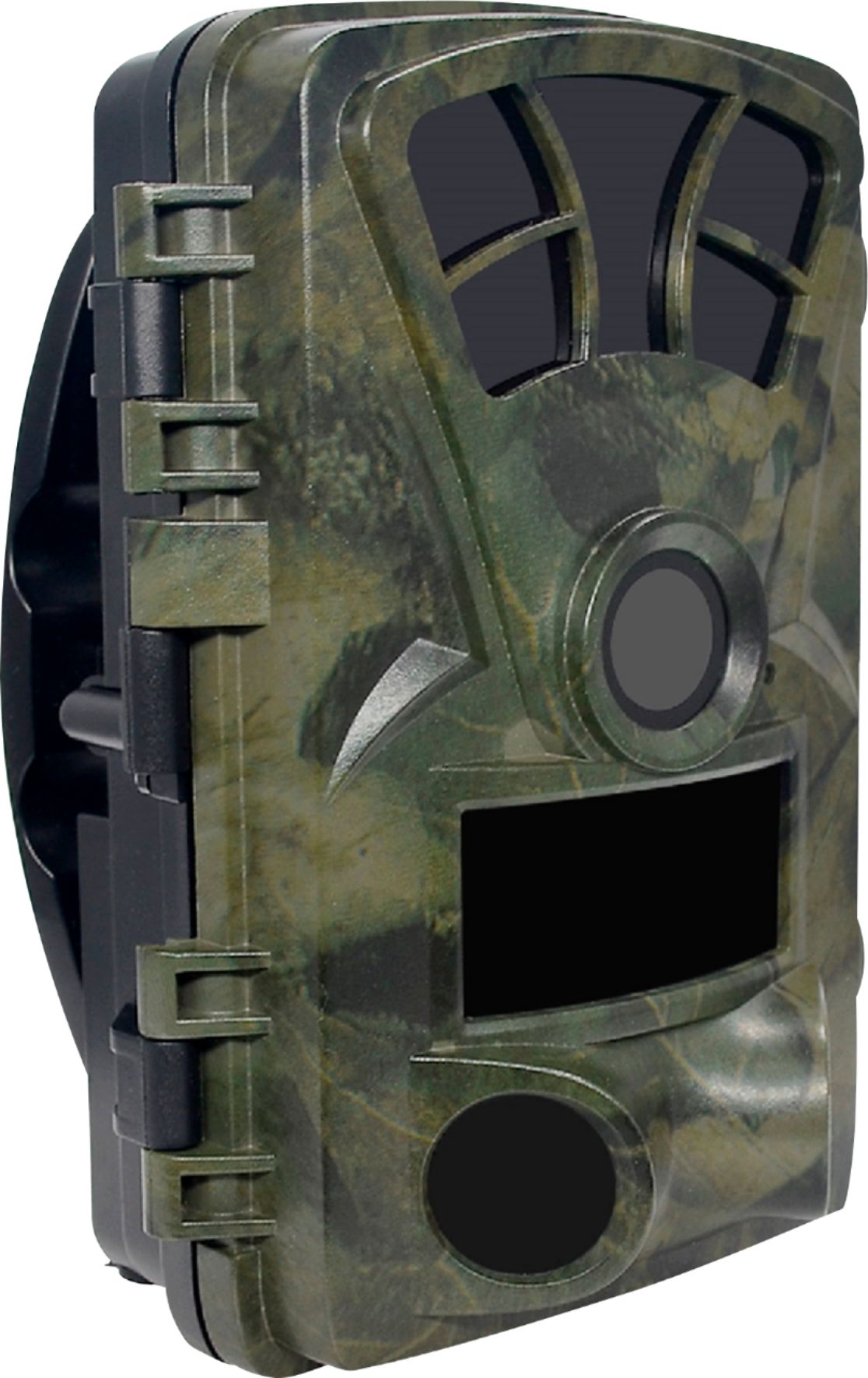 Angle View: Rexing - H2 4K Wi-Fi Trail Camera with Ultra Night Vision for Hunting Games and Wildlife Monitoring - Green