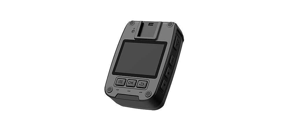 Back View: Rexing - P1 1080p FHD Body Camera with 64GB Internal Memory - Black