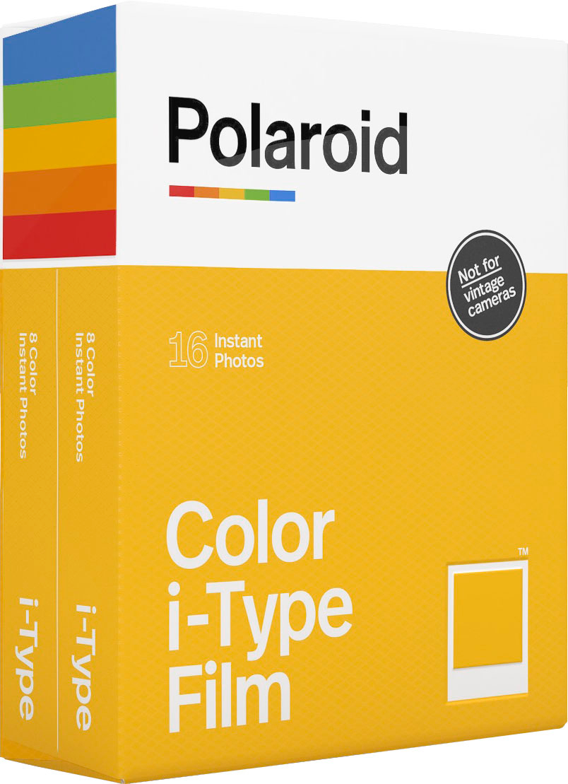 Angle View: Polaroid - i-Type Color Film - White