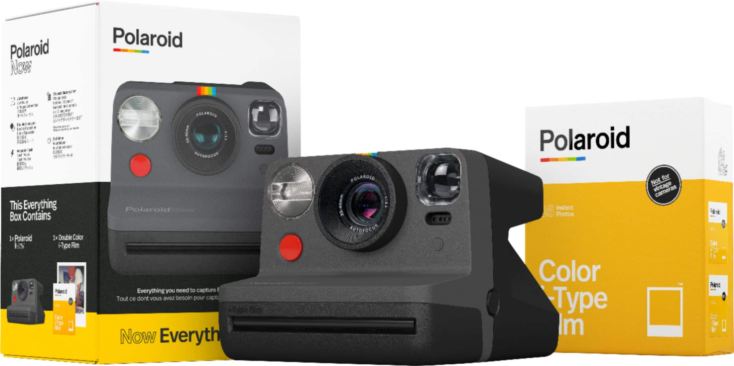 Front. Polaroid - Everything Box Now - Black.