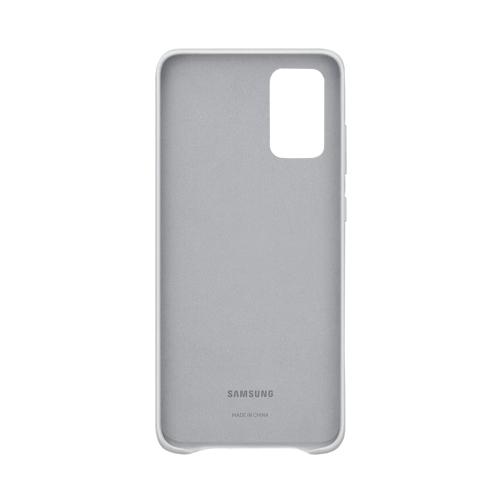 Samsung - Leather Cover Case for Galaxy S20+ and S20+ 5G - Silver