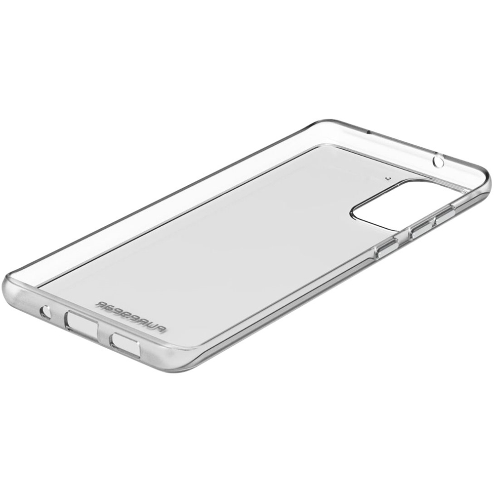 Angle View: PureGear - Slim Shell Case for Samsung Galaxy S20+ and S20+ 5G - Black/Clear