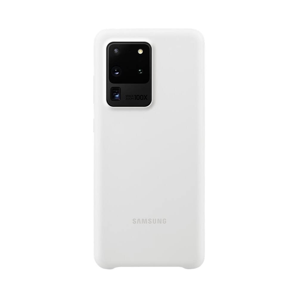 Alt View 12. Samsung - Silicone Cover Case for Galaxy S20 Ultra 5G - White.