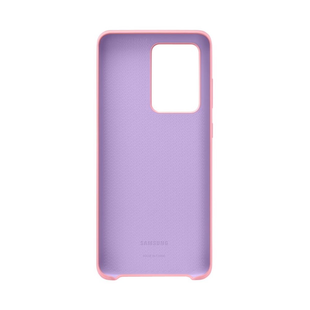 Angle View: Samsung - Silicone Cover Case for Galaxy S20 Ultra 5G - Pink