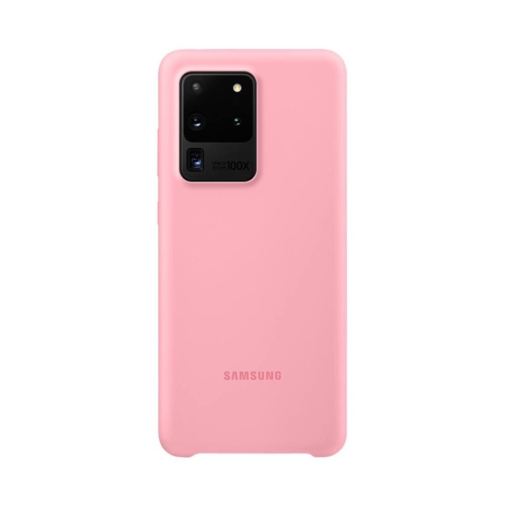 Alt View 12. Samsung - Silicone Cover Case for Galaxy S20 Ultra 5G - Pink.