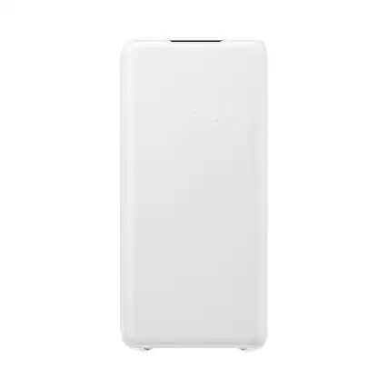 Angle. Samsung - LED Wallet Cover Case for Galaxy S20+ and S20+ 5G - White.