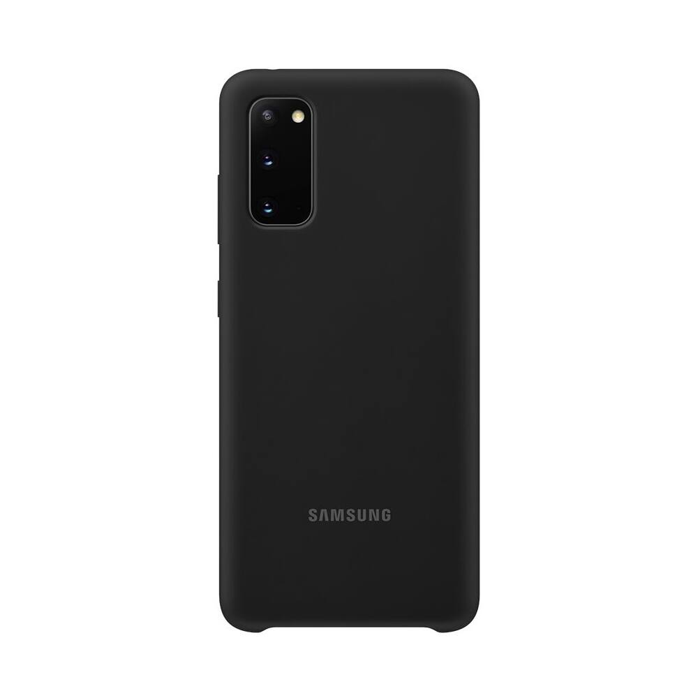 Alt View 12. Samsung - Silicone Cover Case for Galaxy S20 and S20 5G - Black.