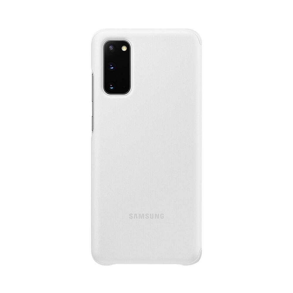Alt View 11. Samsung - S-View Flip Cover Case for Galaxy S20 and S20 5G - White.