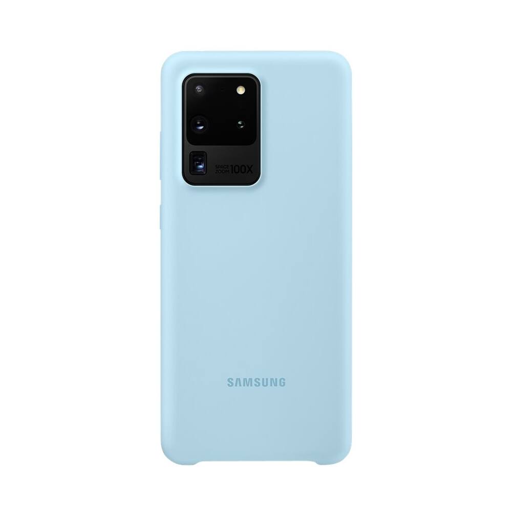Alt View 12. Samsung - Silicone Cover Case for Galaxy S20 Ultra 5G - Blue.