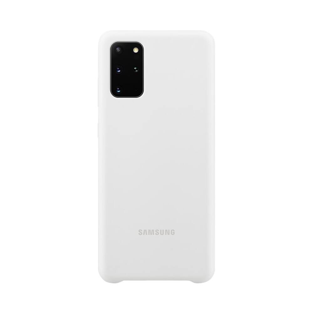 Alt View 12. Samsung - Silicone Cover Case for Galaxy S20+ and S20+ 5G - White.
