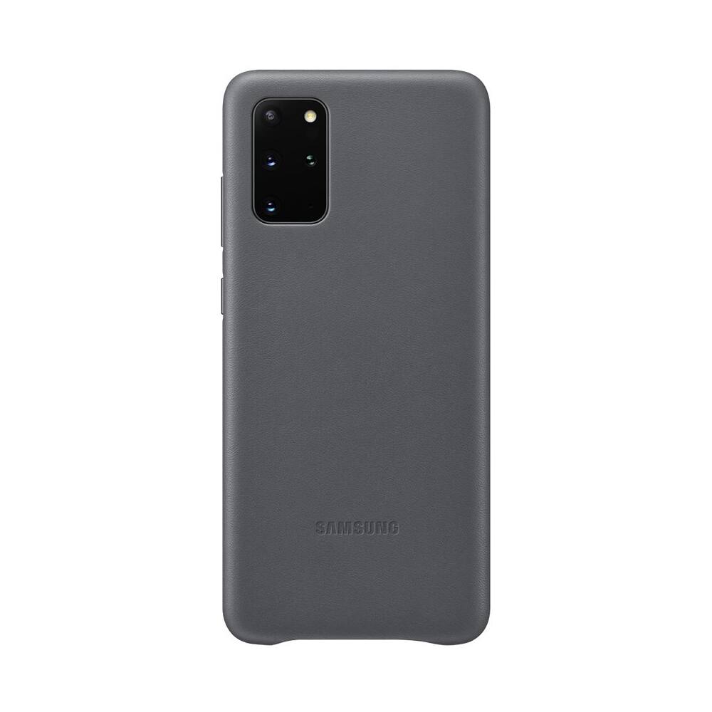 Alt View 12. Samsung - Leather Cover Case for Galaxy S20+ and S20+ 5G - Gray.