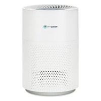 GermGuardian - 13.5-inch Air Purifier with 360-Degree True HEPA Pure Filter and Timer for 105 Sq. Ft. Rooms - White - Front_Zoom