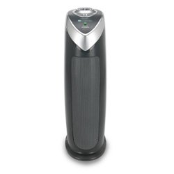 GermGuardian - 22" Air Purifier Tower with HEPA Filter for 158 Sq. Ft Rooms - Gray - Front_Zoom