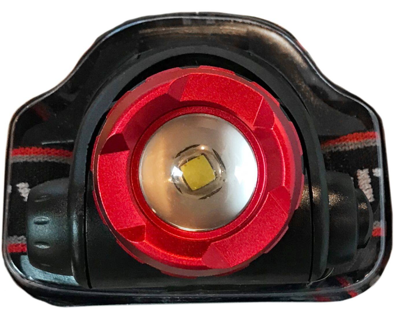 Alt View 12. Police Security - Head Flashlight - Black/Red.