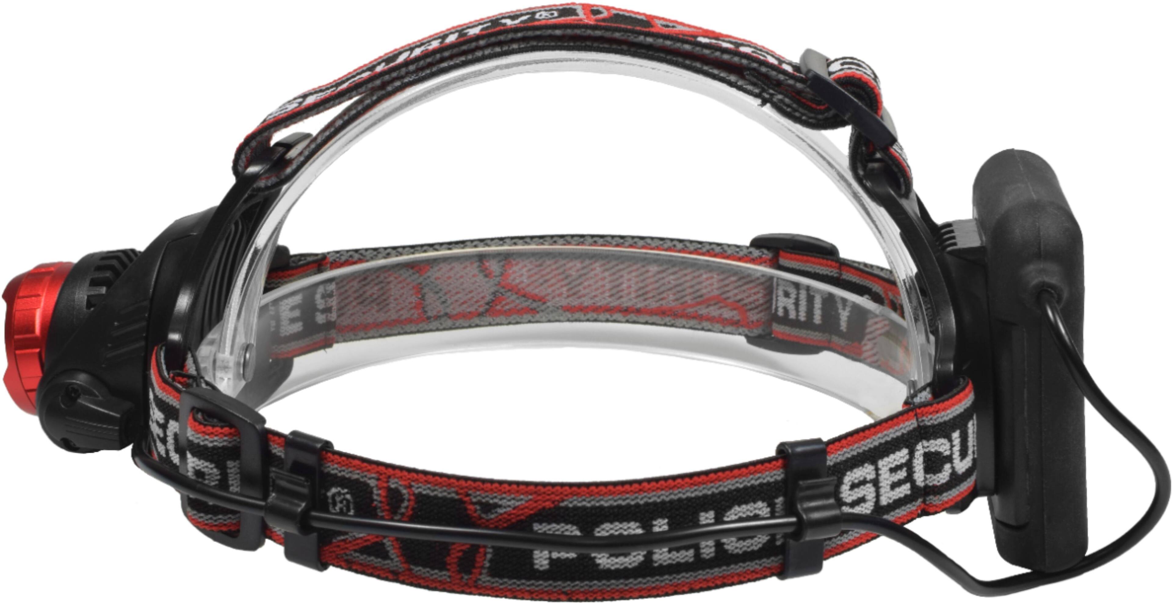 Alt View 19. Police Security - Head Flashlight - Black/Red.