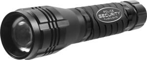 Police Security - Elite 1400 Lumen LED Flashlight - Black - Front_Zoom