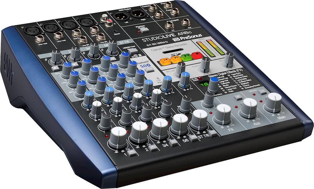 Angle View: PreSonus StudioLive AR8c - Analog mixer with DSP FX - 8-channel