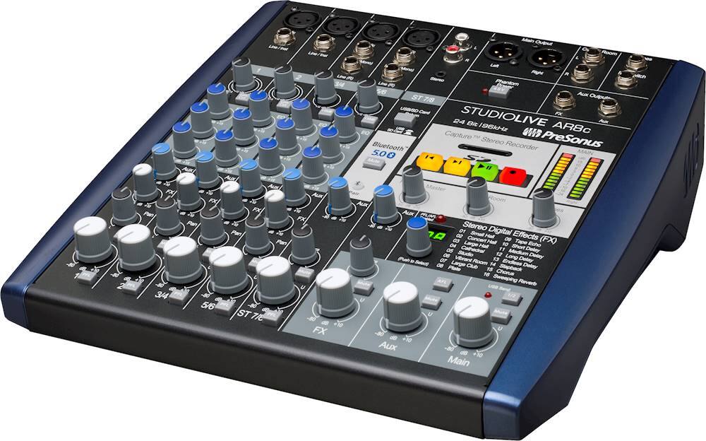 Left. PreSonus - StudioLive ARc-Series 8-Channel Analog Mixer - Blue/Black.