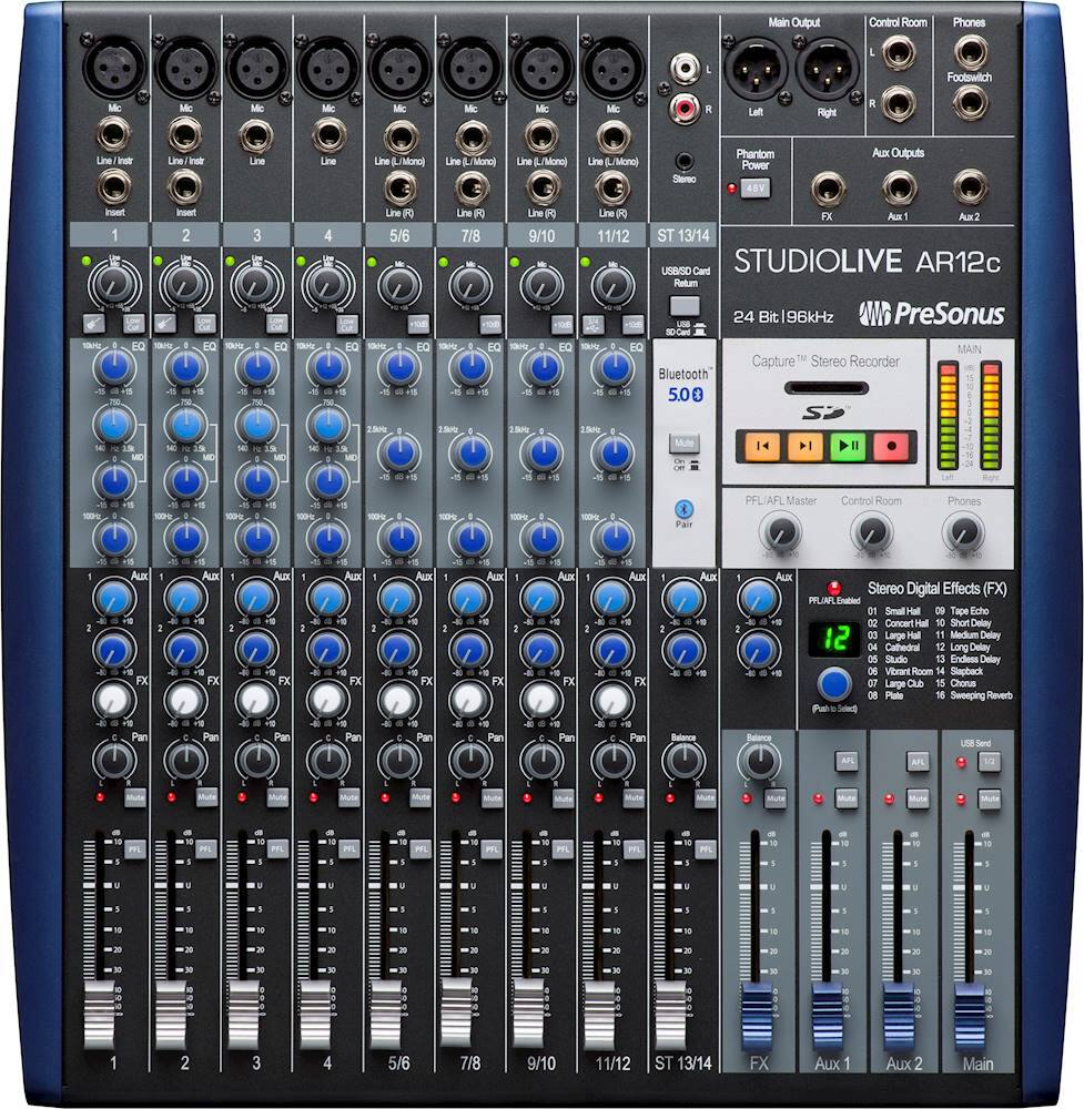 PreSonus - StudioLive ARc-Series 14-Channel Analog Mixer - Blue/Black/Gray