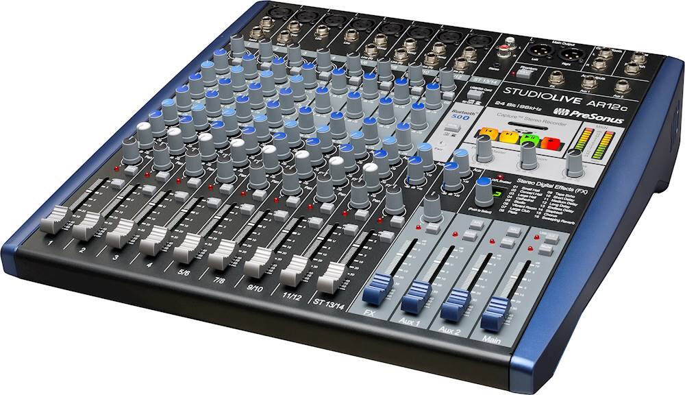 Left. PreSonus - StudioLive ARc-Series 14-Channel Analog Mixer - Blue/Black/Gray.
