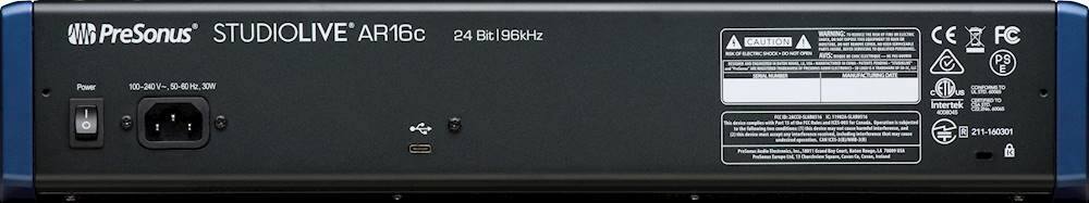 Alt View 12. PreSonus - StudioLive ARc-Series 18-Channel Analog Mixer - Blue/Black/Gray.