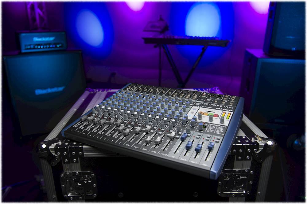 Alt View 13. PreSonus - StudioLive ARc-Series 18-Channel Analog Mixer - Blue/Black/Gray.