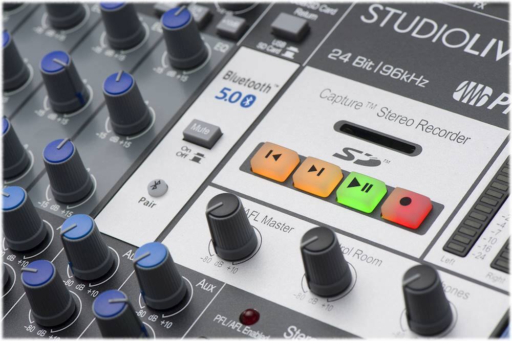 Alt View 14. PreSonus - StudioLive ARc-Series 18-Channel Analog Mixer - Blue/Black/Gray.