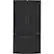 Front. GE - 23.1 Cu. Ft. French Door Counter-Depth Refrigerator - Fingerprint resistant black slate.