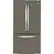 Front. GE - 23.1 Cu. Ft. French Door Counter-Depth Refrigerator with TwinChill Evaporators - Slate.