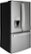 Angle. GE - 25.6 Cu. Ft. French Door Refrigerator - Stainless Steel.