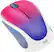 Front. Logitech - Design Collection Wireless Optical Ambidextrous Mouse with Nano Receiver - Blue Blush.
