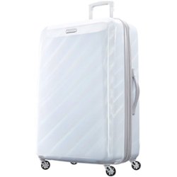 American Tourister - 29" Expandable Spinner Suitcase - Iridescent White - Front_Zoom