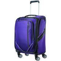 American Tourister - 20" Expandable Spinner Suitcase - Purple - Front_Zoom