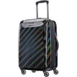 American Tourister - 21" Expandable Spinner Suitcase - Iridescent Black - Front_Zoom