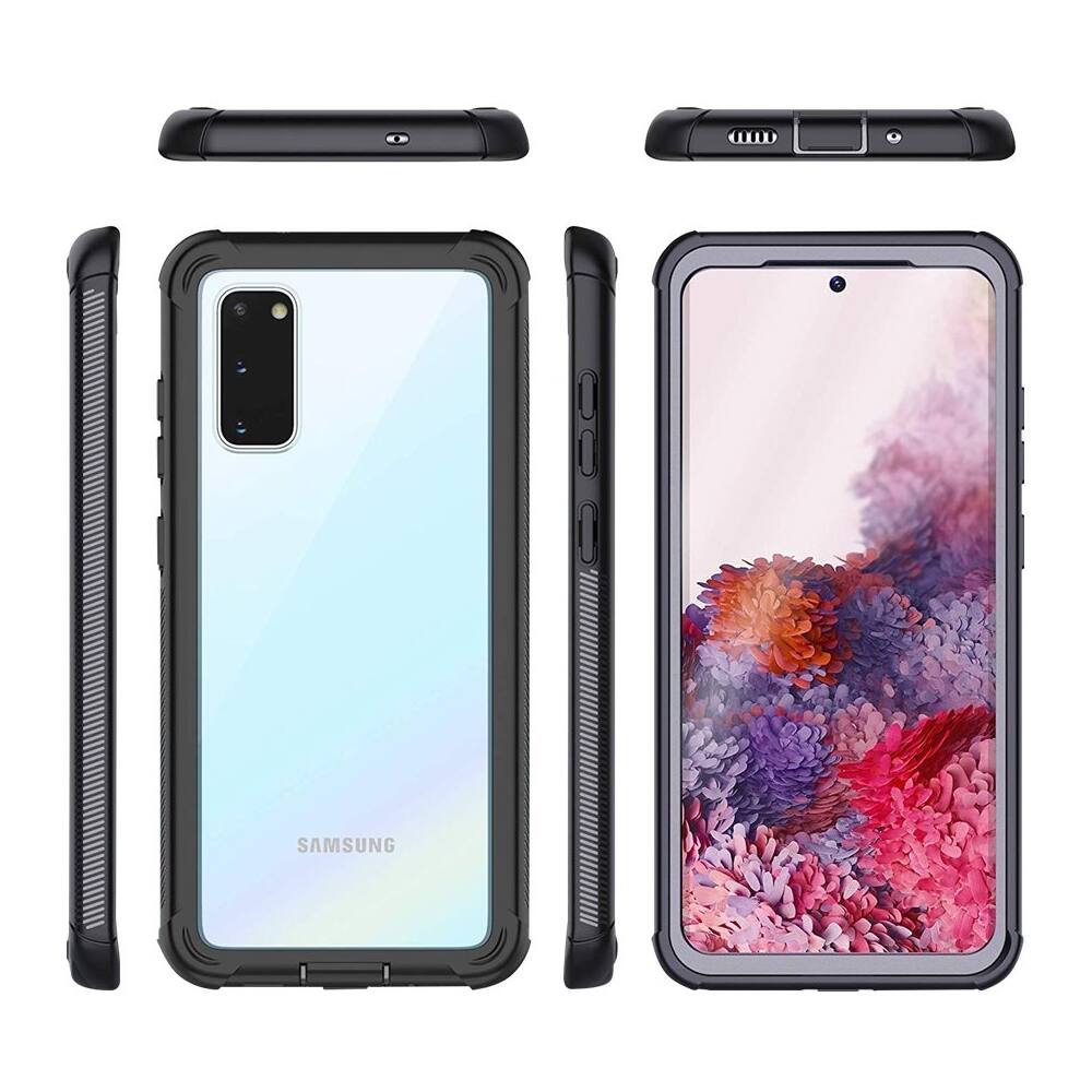 Alt View 12. SaharaCase - Protection Series Modular Case for Samsung Galaxy S20 and S20 5G - Black.