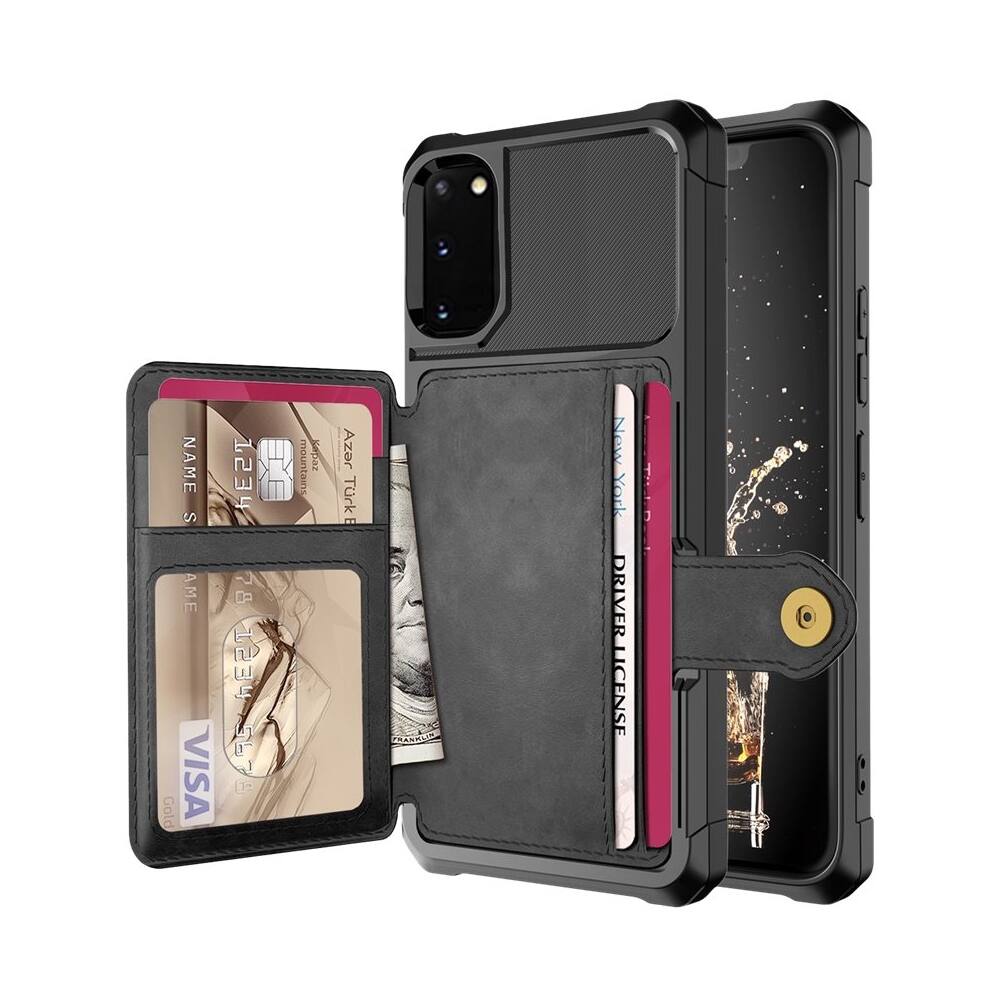 Angle. SaharaCase - Wallet Case for Samsung Galaxy S20 and S20 5G - Black.