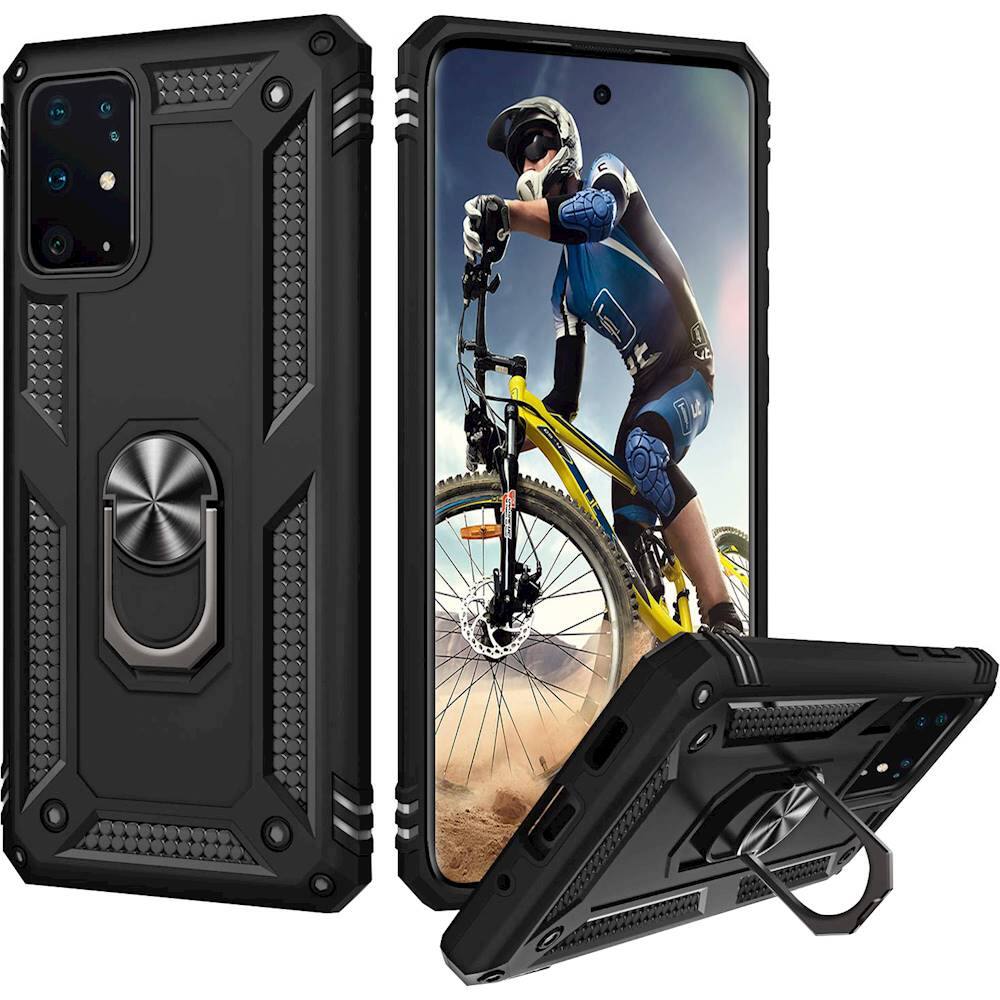 Alt View 12. SaharaCase - Military Series Kickstand Case for Samsung Galaxy S20+ and S20+ 5G - Black.