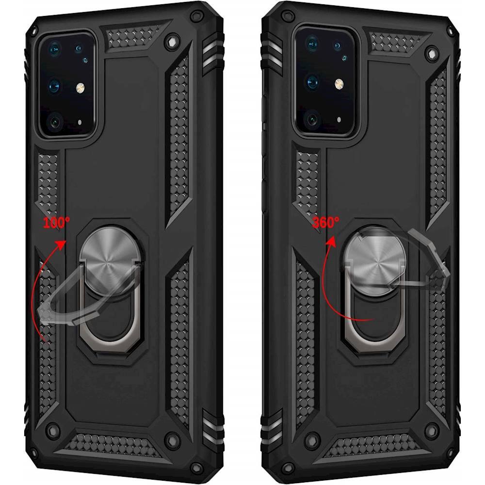 Alt View 13. SaharaCase - Military Series Kickstand Case for Samsung Galaxy S20+ and S20+ 5G - Black.