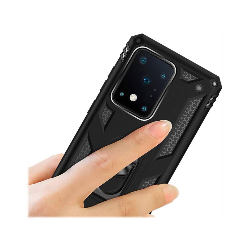 Alt View 13. SaharaCase - Military Series Kickstand Case for Samsung Galaxy S20 Ultra 5G - Black.